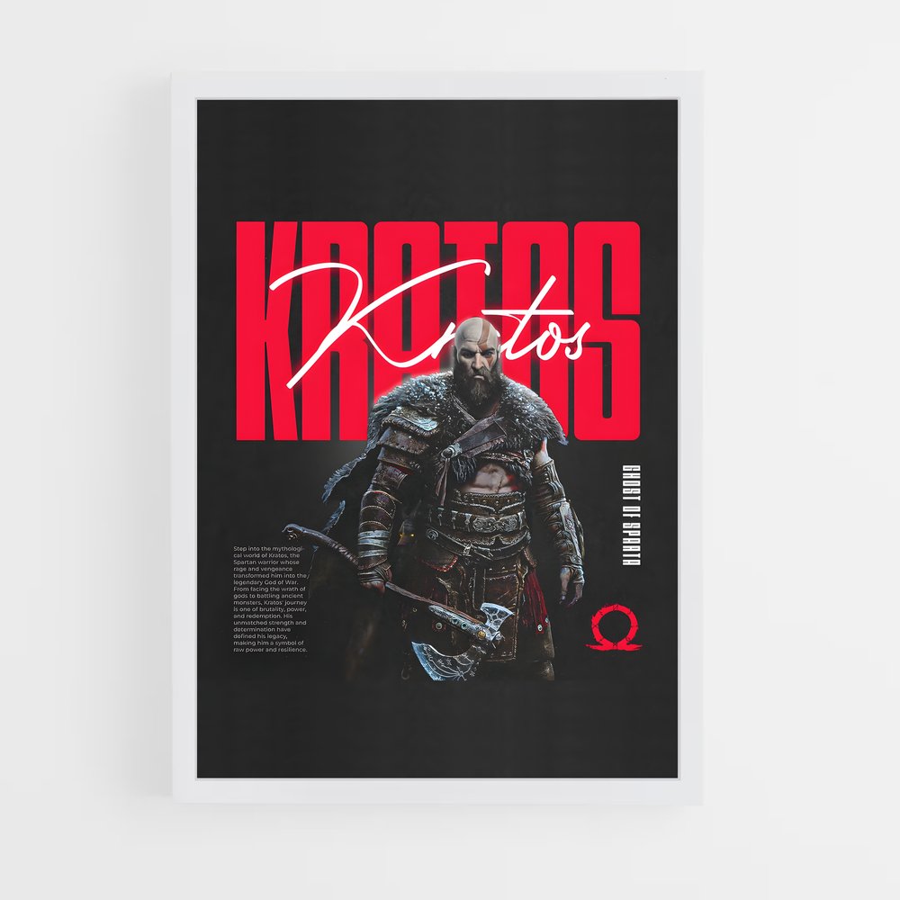 Poster Kratos Légendaire – affiche God of War (vue 3)