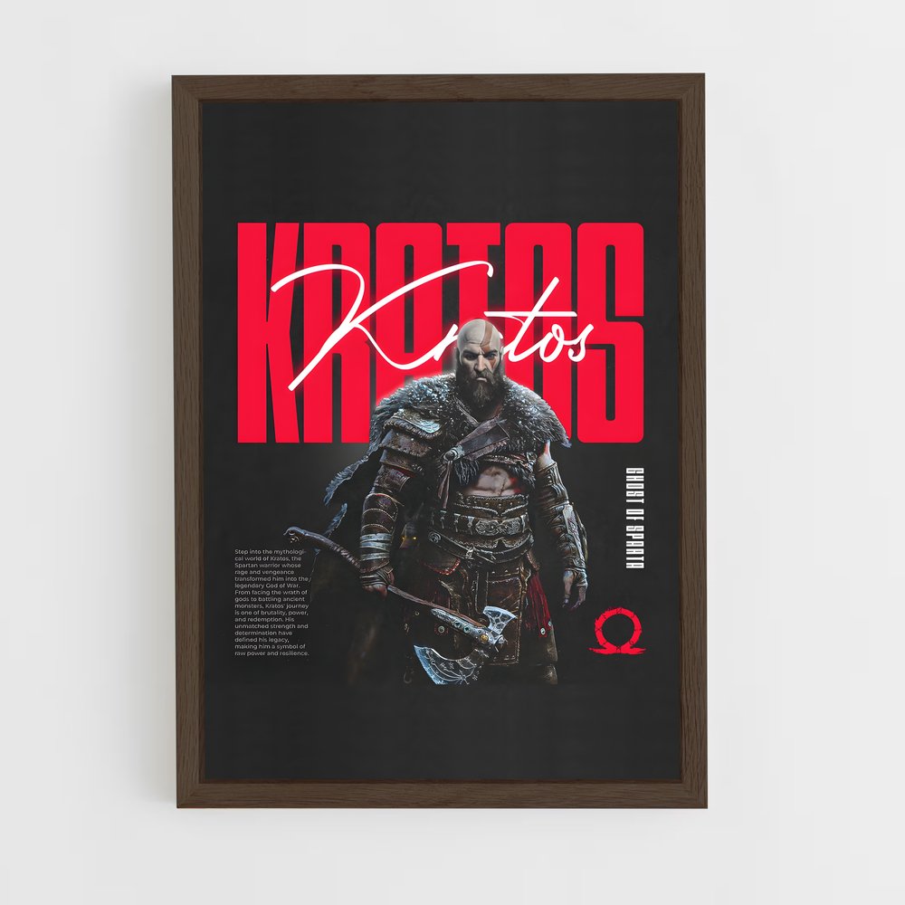 Poster Kratos Légendaire – affiche God of War (vue 5)