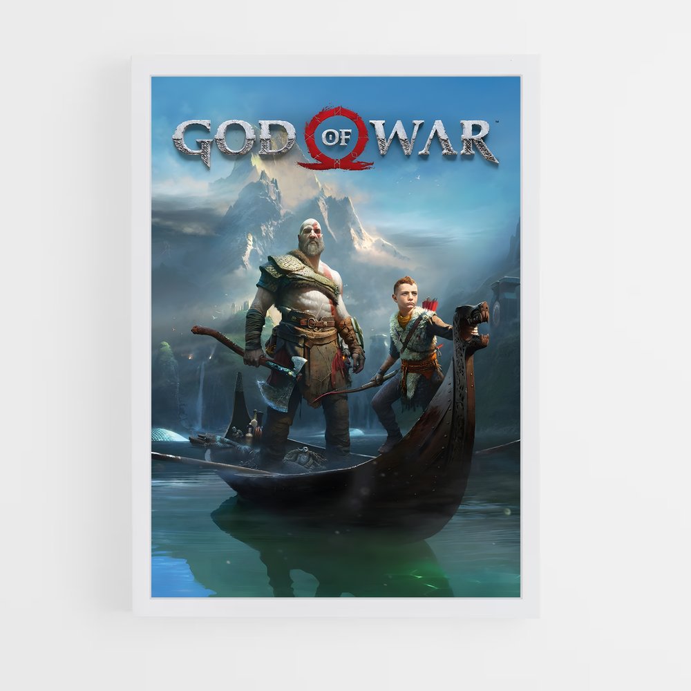 Poster Voyage Nordique – affiche God of War (vue 3)
