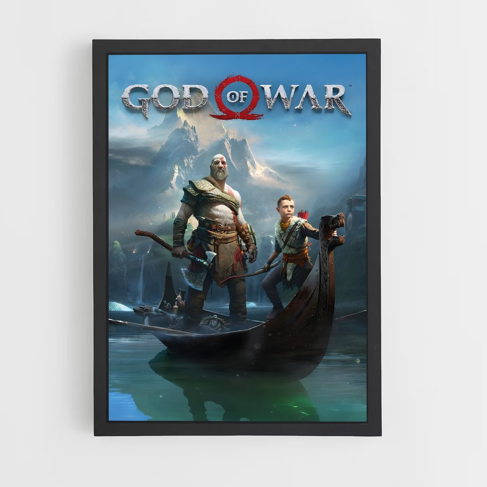 Poster Voyage Nordique – affiche God of War (vue 2)