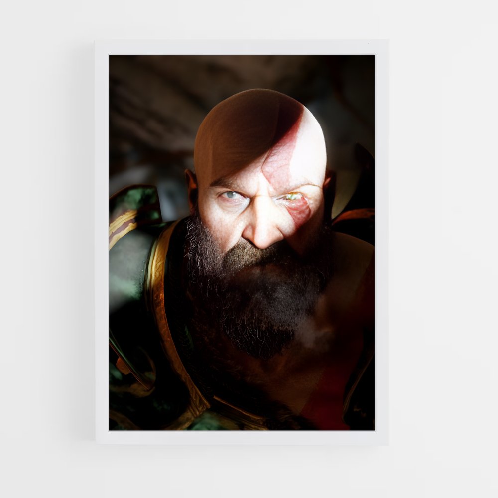 Poster Guerrier du Chaos – affiche God of War (vue 3)