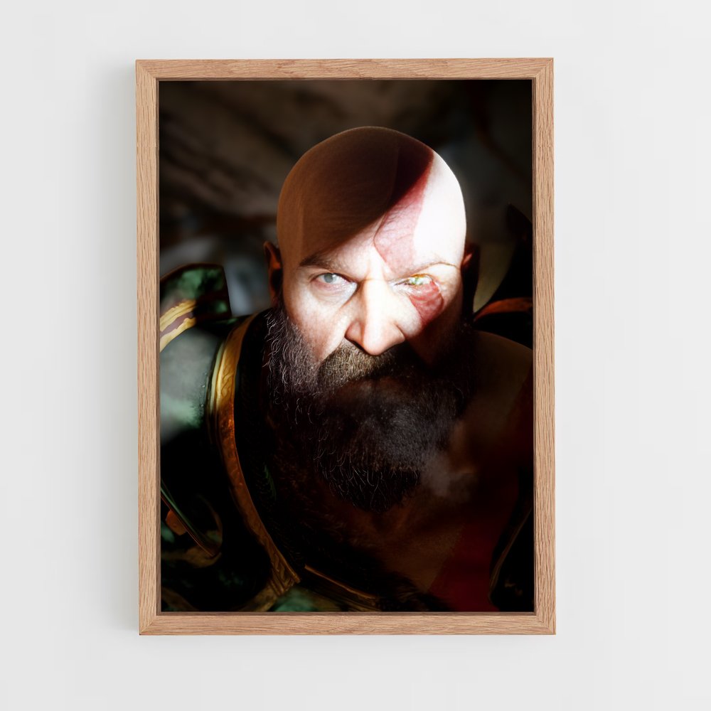 Poster Guerrier du Chaos – affiche God of War (vue 4)
