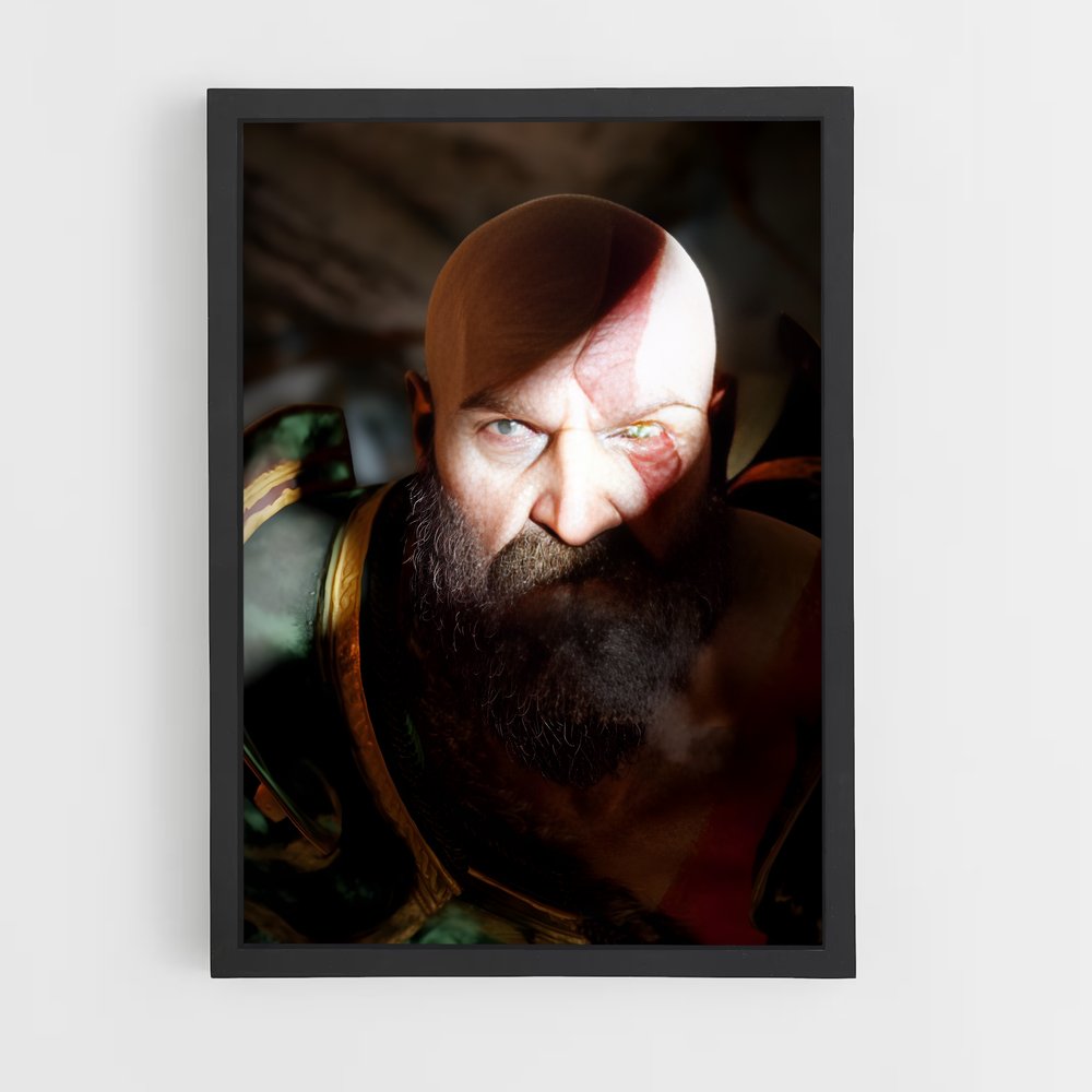 Poster Guerrier du Chaos – affiche God of War (vue 2)