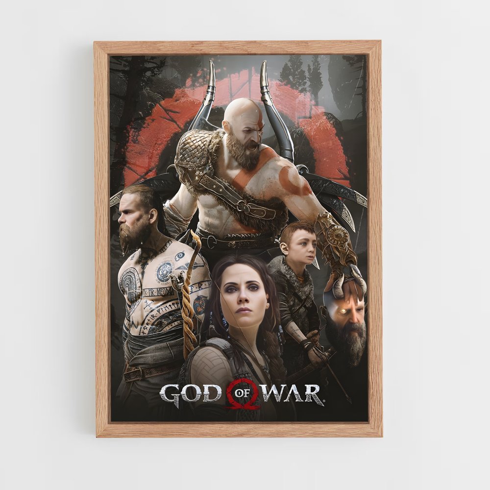Poster Guerriers Nordiques – affiche God of War (vue 4)