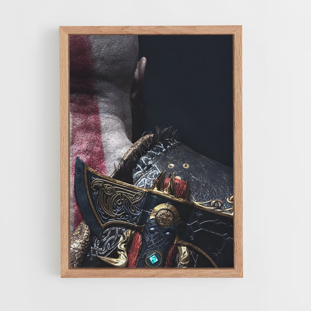 Poster Guerrier Nordique – affiche God of War (vue 4)