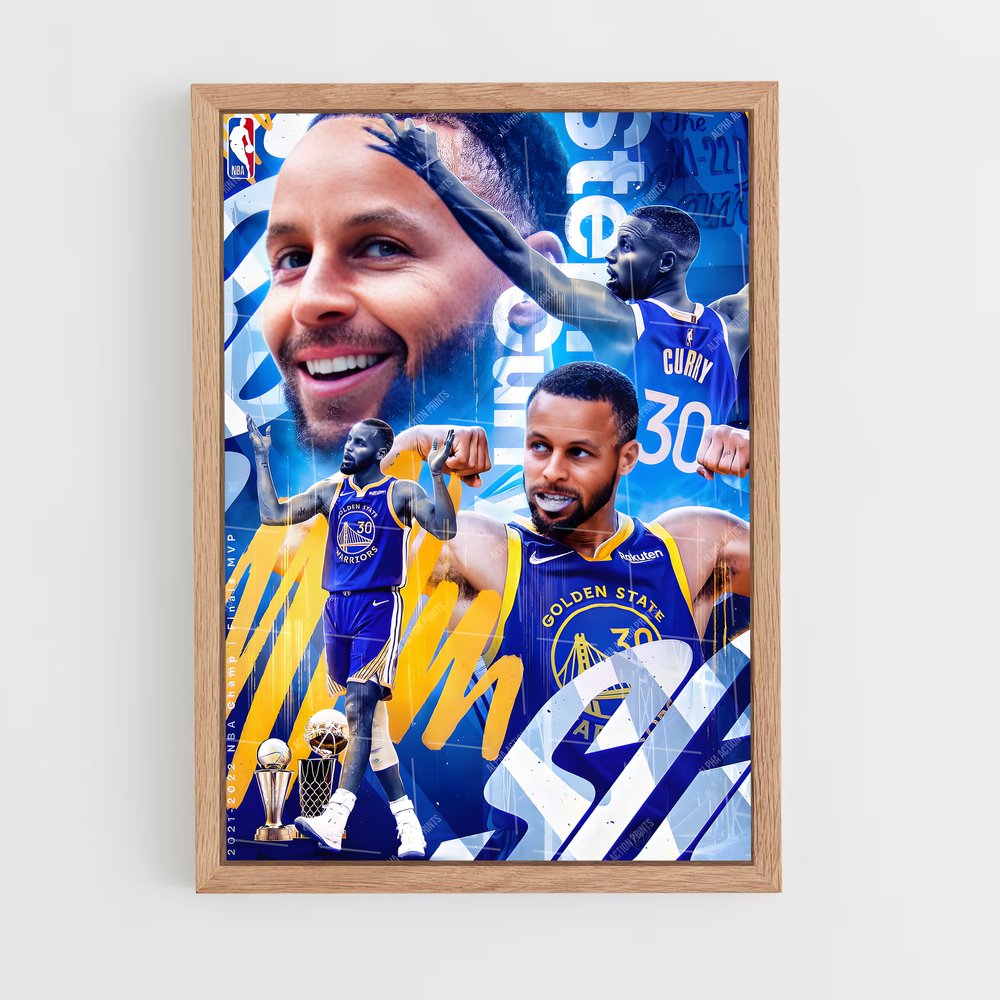 Poster GSW Curry – affiche Basketball (vue 4)