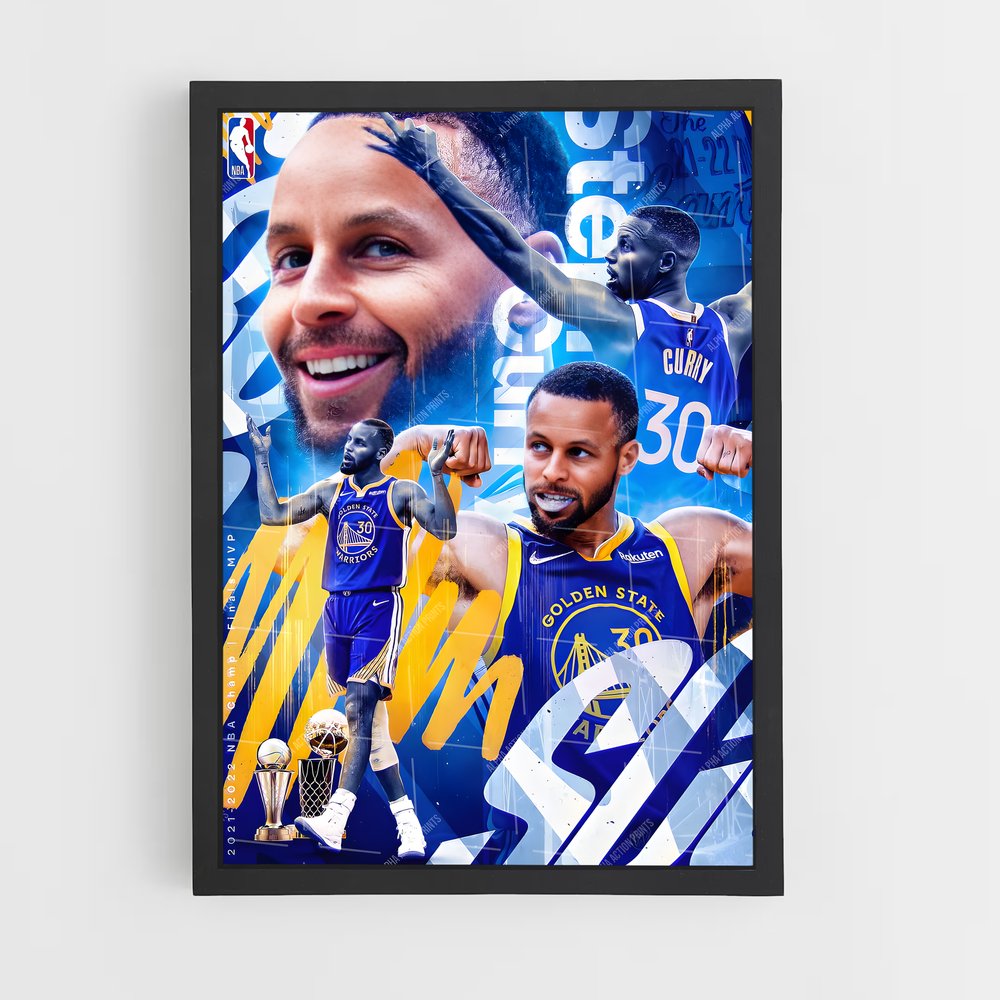 Poster GSW Curry – affiche Basketball (vue 2)