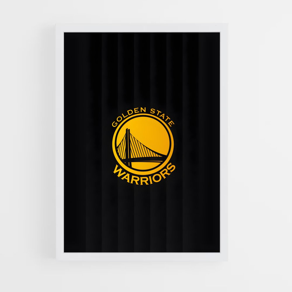 Poster Logo Golden State Warrior – affiche Basketball (vue 3)