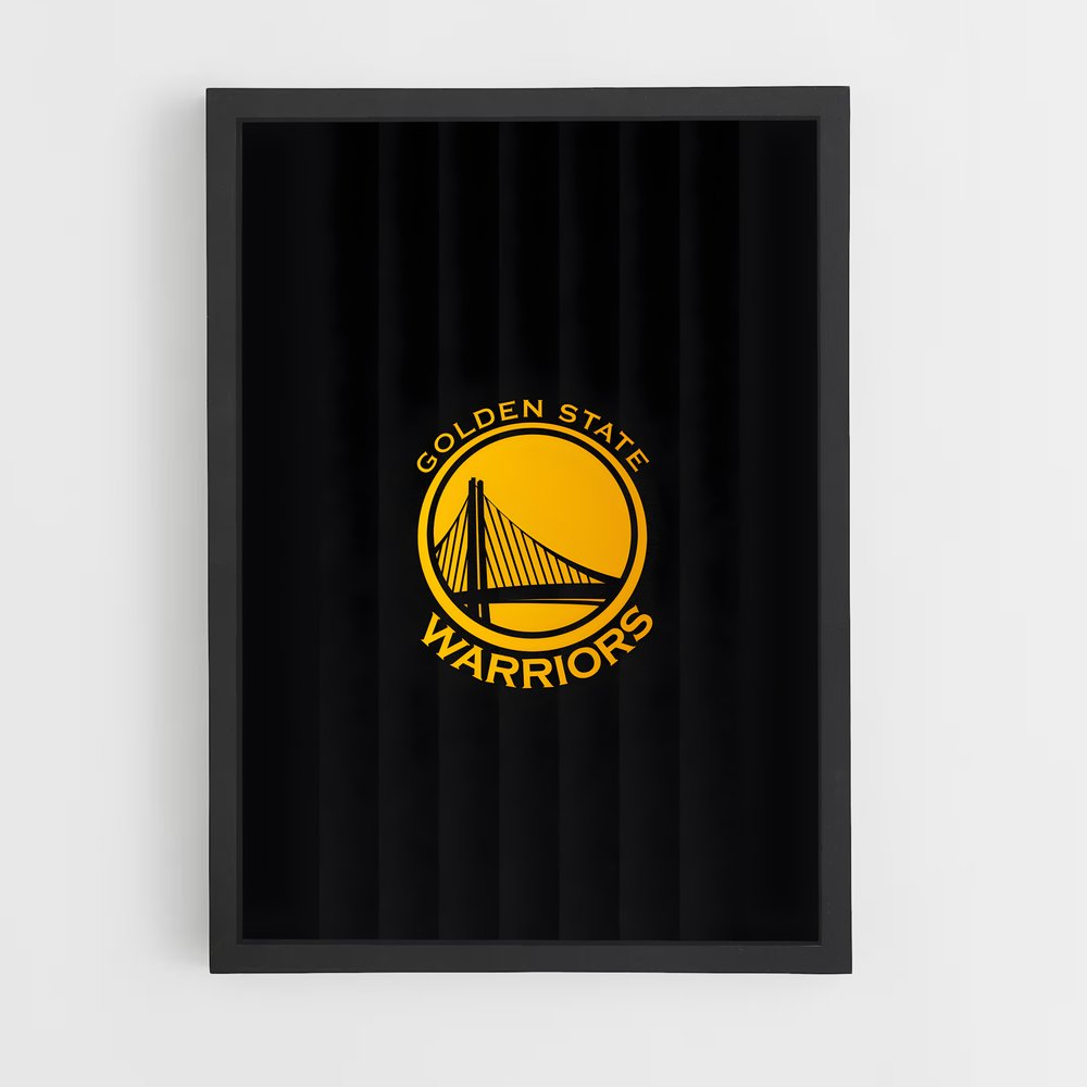 Poster Logo Golden State Warrior – affiche Basketball (vue 2)