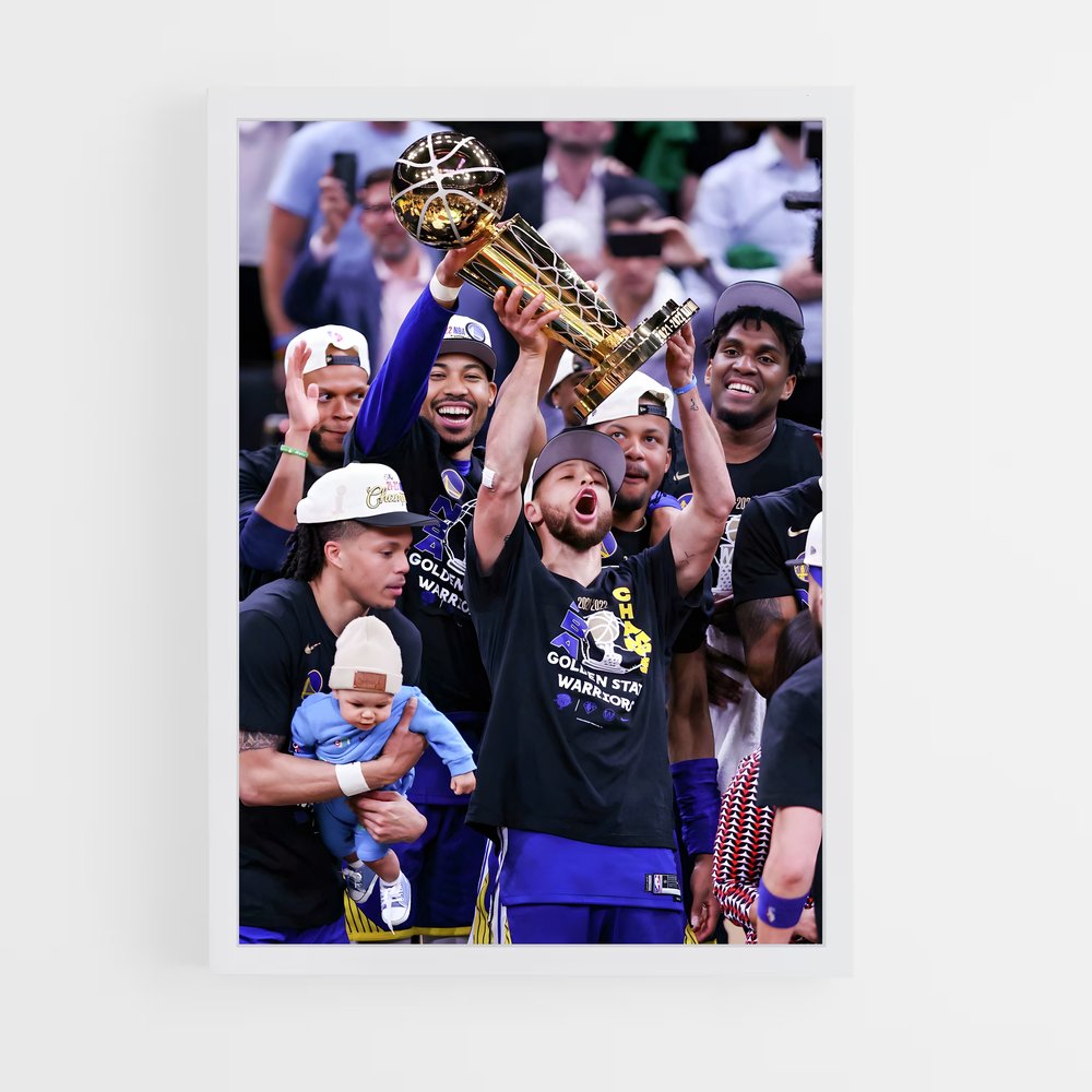 Poster Golden State Warrior Coupe – affiche Basketball (vue 3)