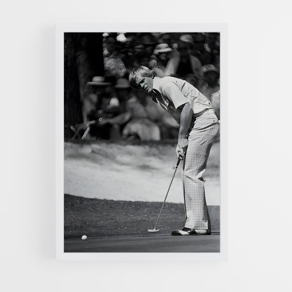 Poster Johnny Miller putt – affiche Golf (vue 3)