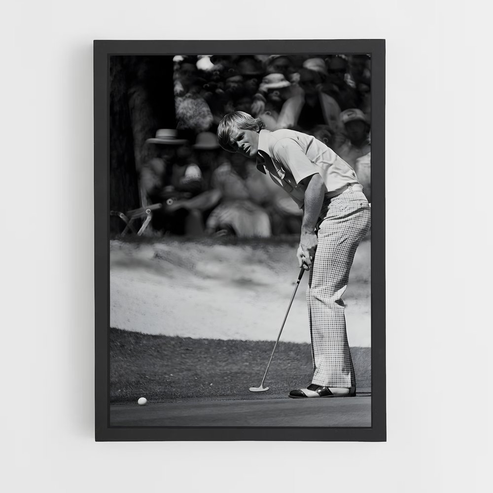 Poster Johnny Miller putt – affiche Golf (vue 2)