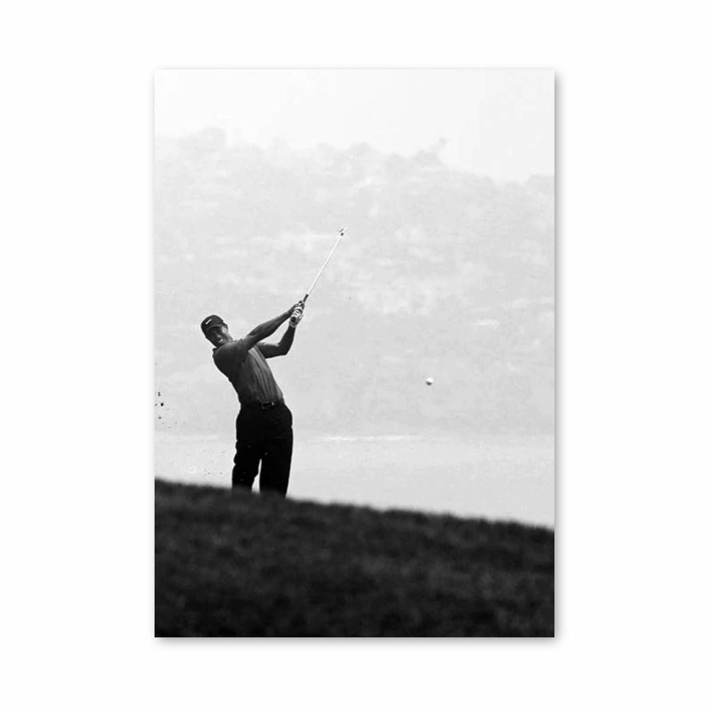 Poster Tiger Woods Tir – affiche Golf