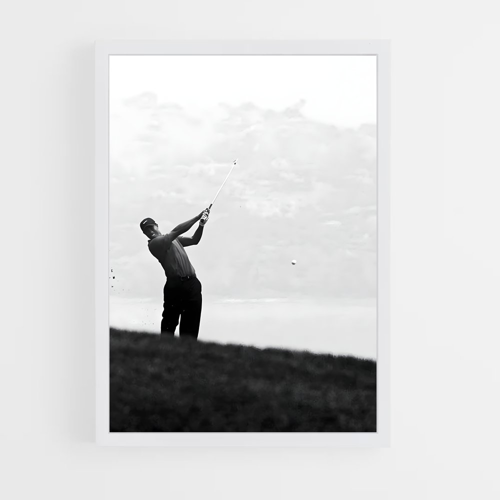 Poster Tiger Woods Tir – affiche Golf (vue 3)