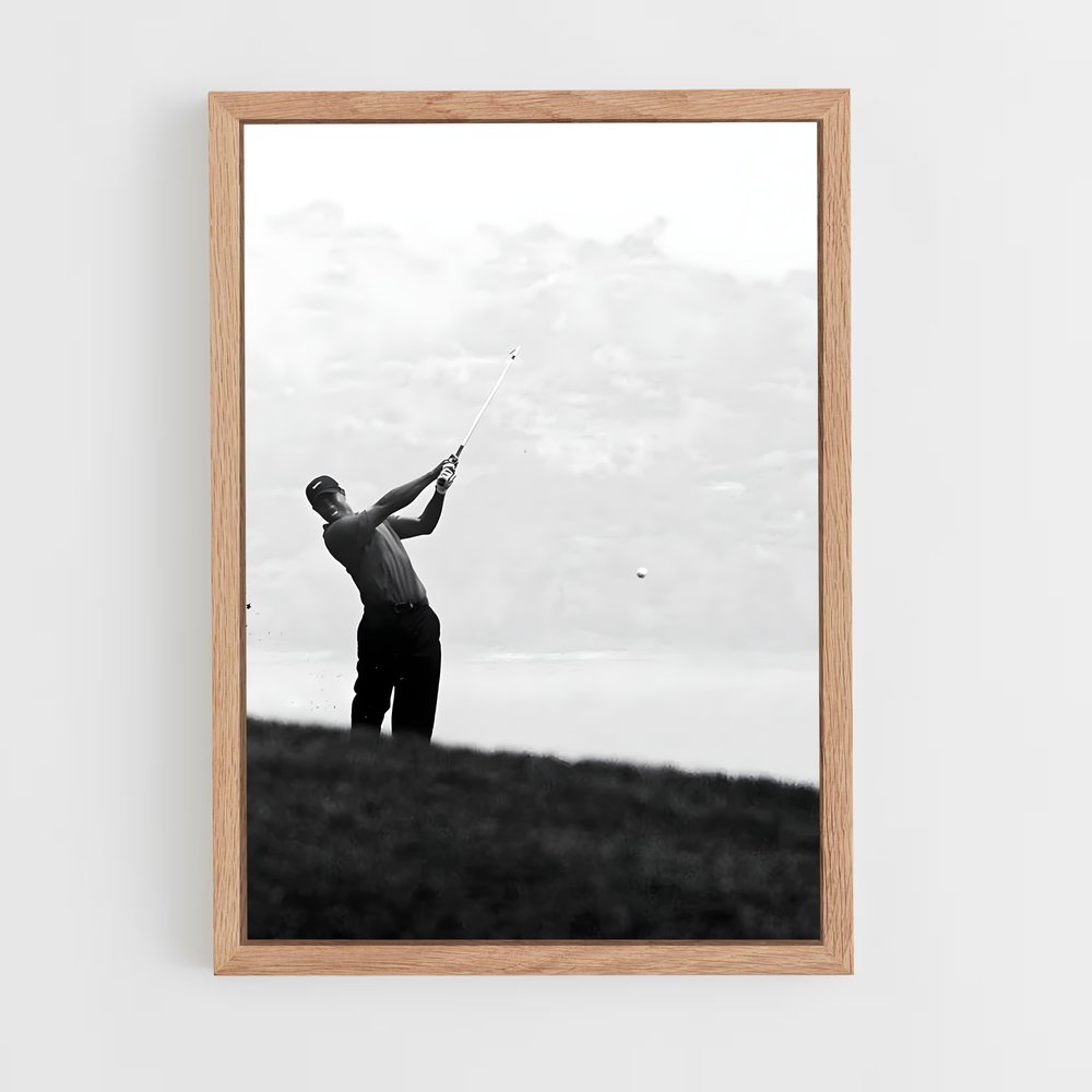 Poster Tiger Woods Tir – affiche Golf (vue 4)