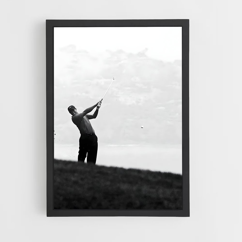 Poster Tiger Woods Tir – affiche Golf (vue 2)