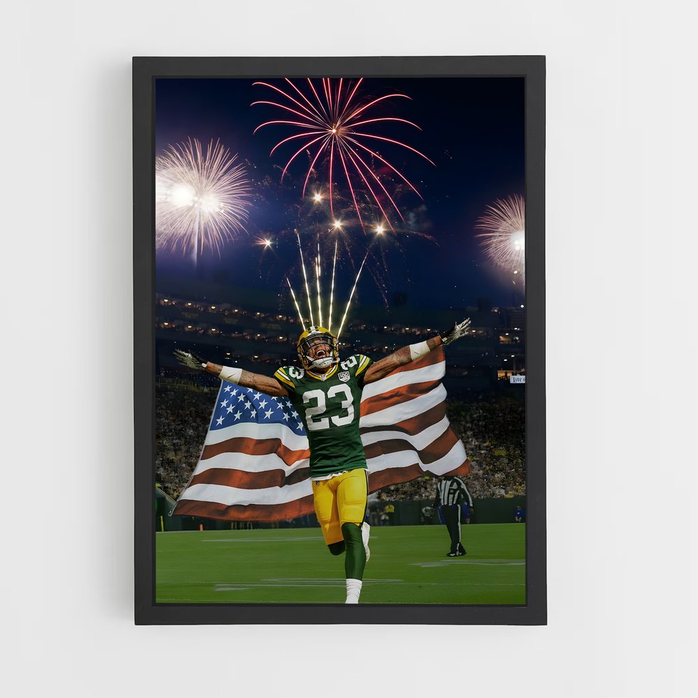 Poster Green Bay Packers Amérique – affiche Football US (vue 2)