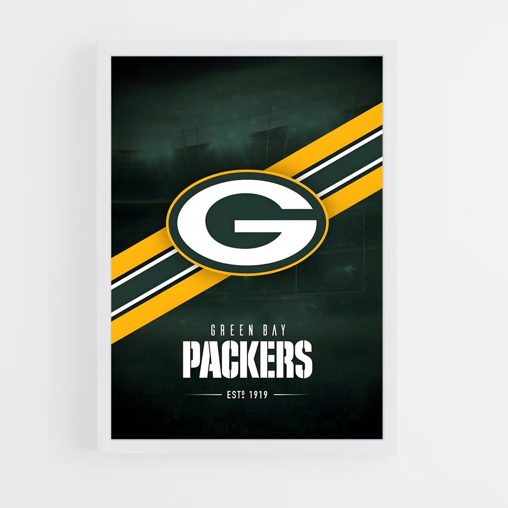 Poster Logo Packers – affiche Football US (vue 3)
