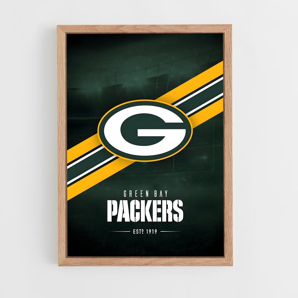 Poster Logo Packers – affiche Football US (vue 4)