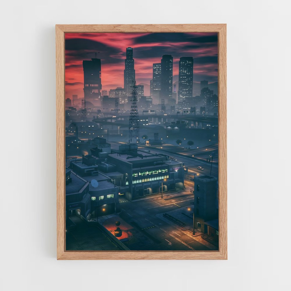 Poster GTA Los Santos – affiche GTA V (vue 4)