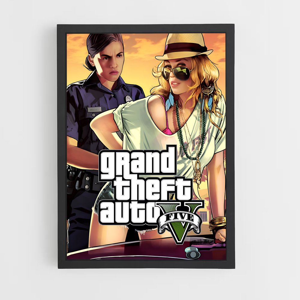 Poster GTA V Femme (vue 2)