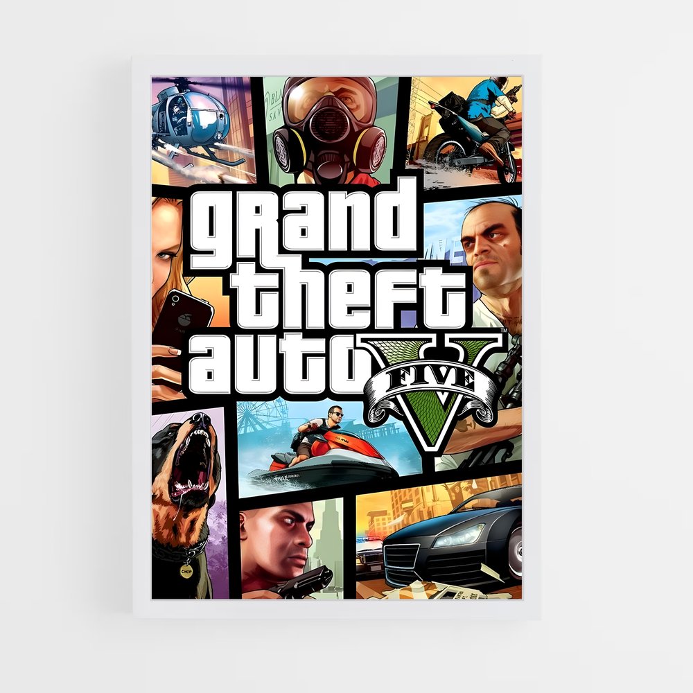 Poster GTA V Couverture (vue 3)