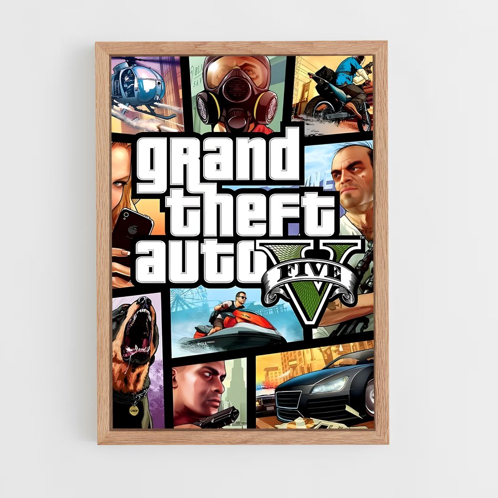 Poster GTA V Couverture (vue 4)