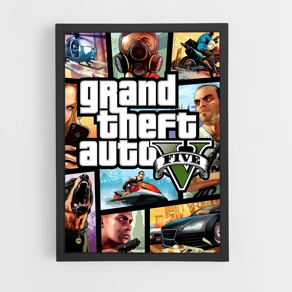 Poster GTA V Couverture (vue 2)