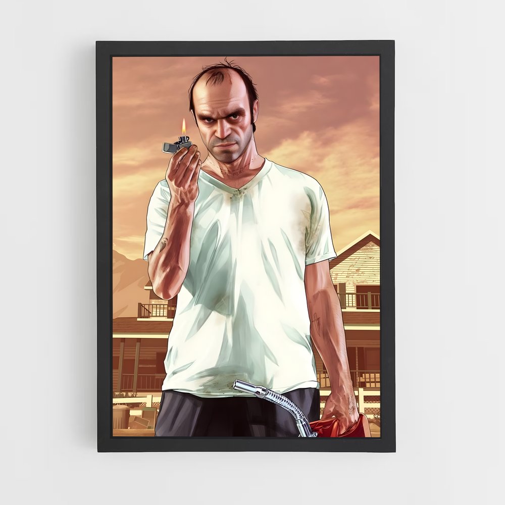 Poster GTA V Pyromane (vue 2)