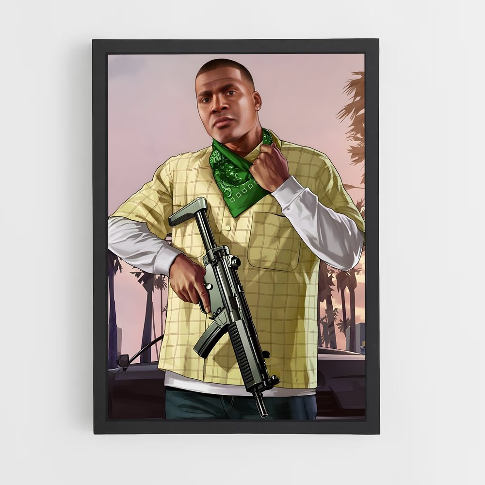 Poster Franklin – affiche GTA V (vue 2)
