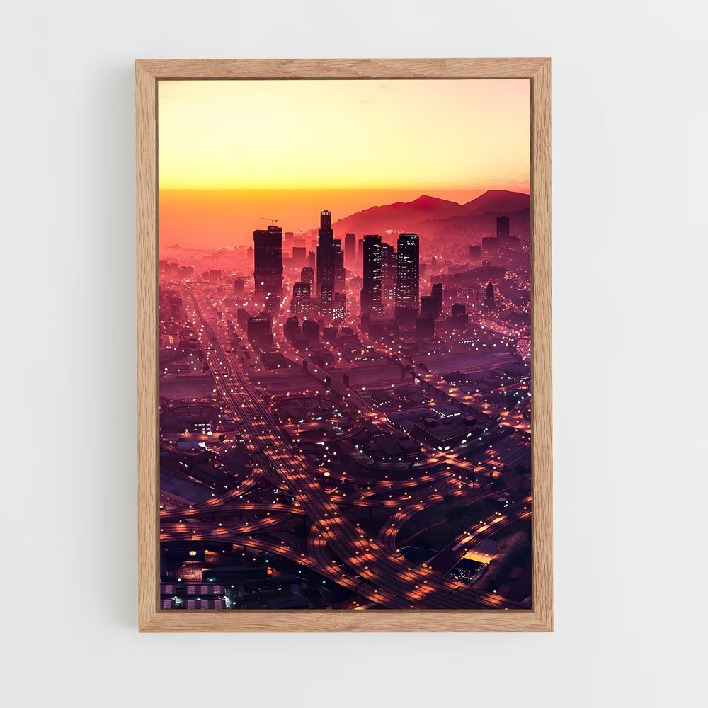 Poster Los Santos – affiche GTA V (vue 4)