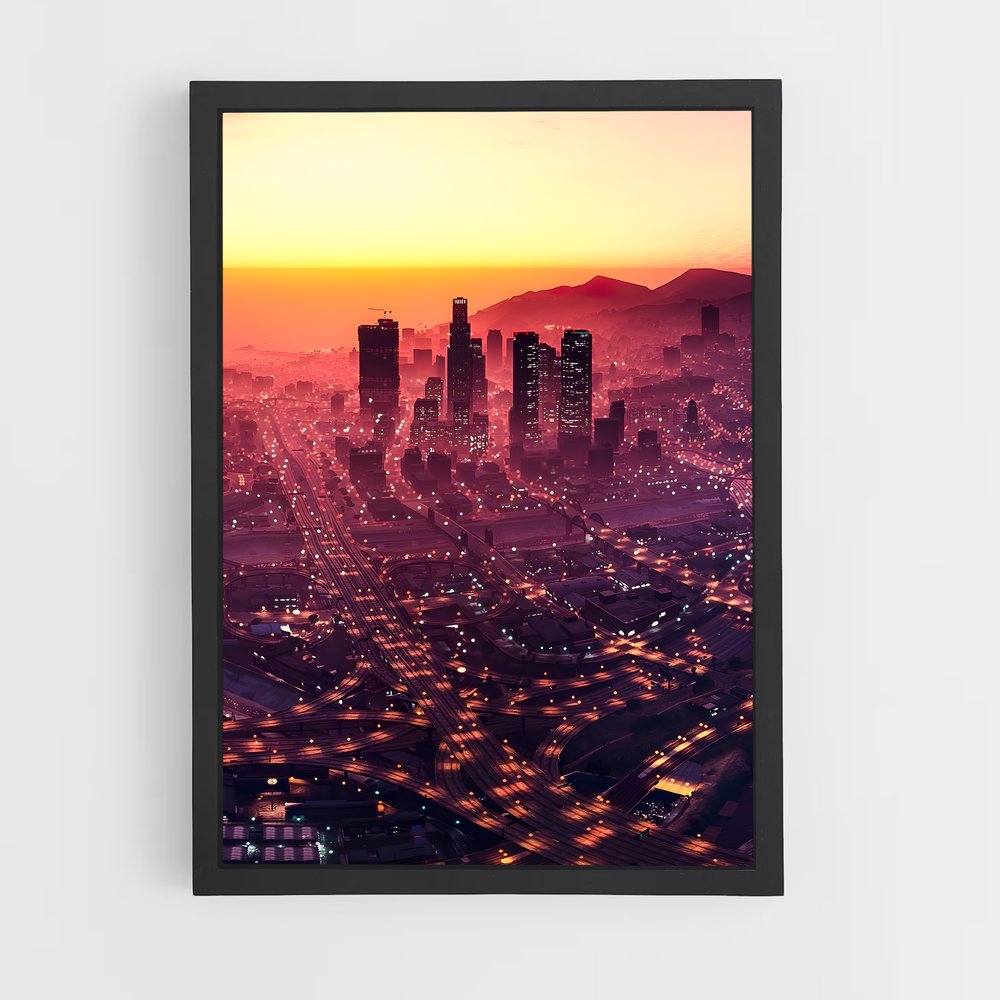 Poster Los Santos – affiche GTA V (vue 2)