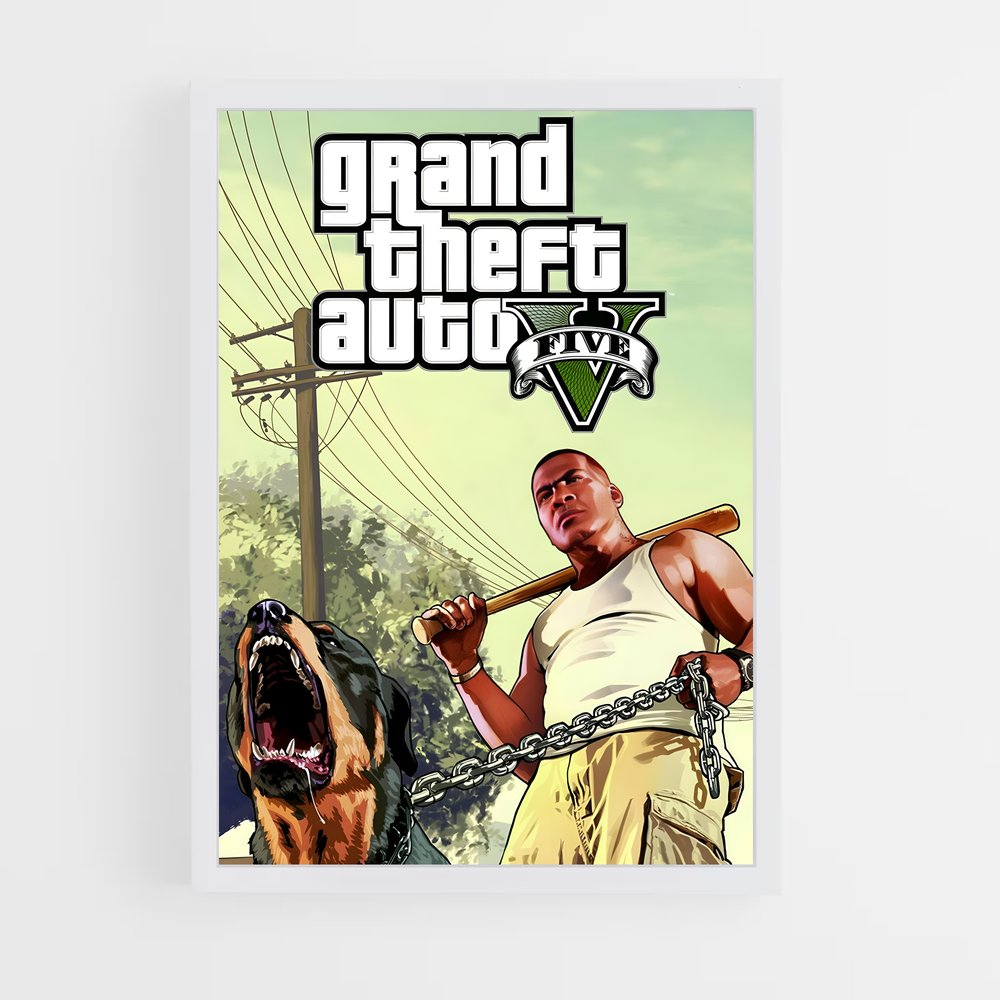 Poster GTA V Chien (vue 3)