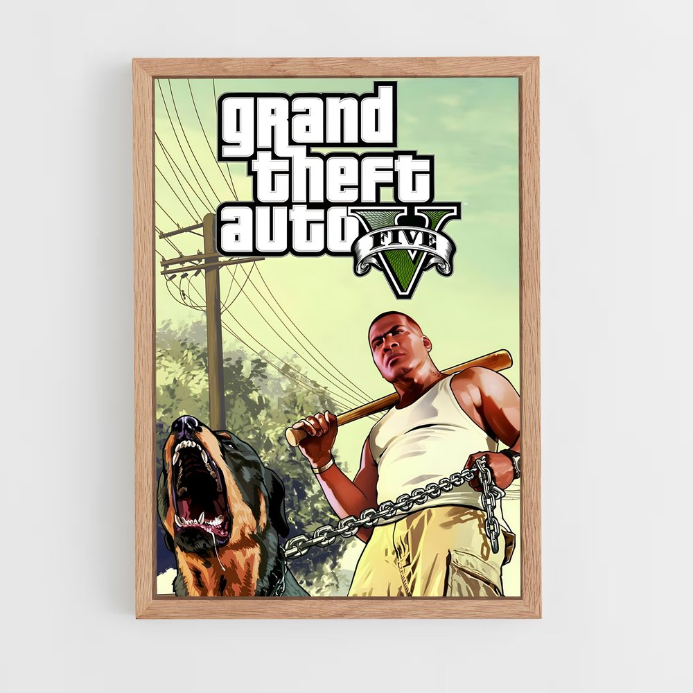 Poster GTA V Chien (vue 4)