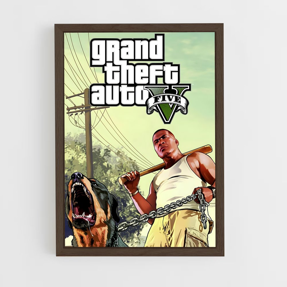 Poster GTA V Chien (vue 5)