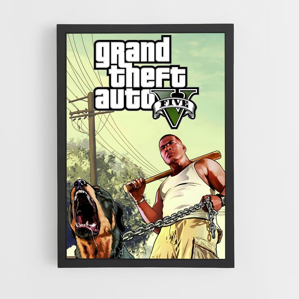 Poster GTA V Chien (vue 2)
