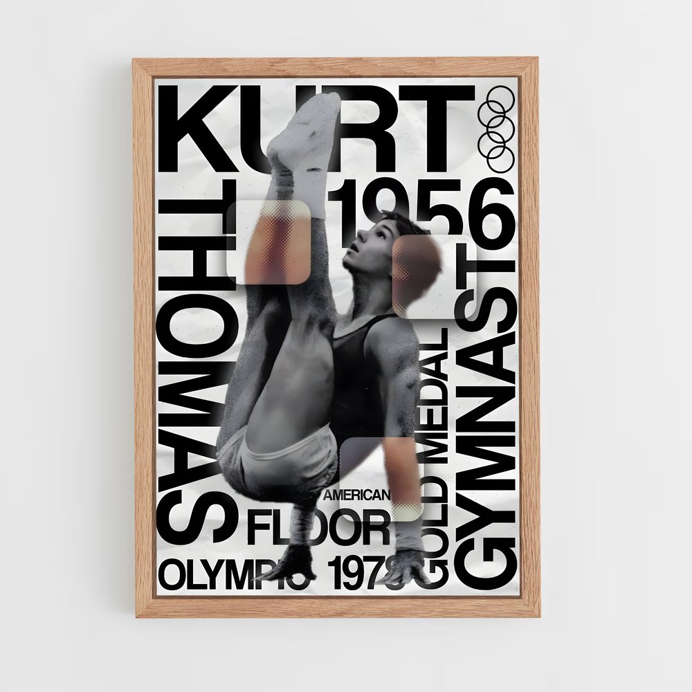 Poster Gymnaste Olympique – affiche Gymnastique (vue 4)