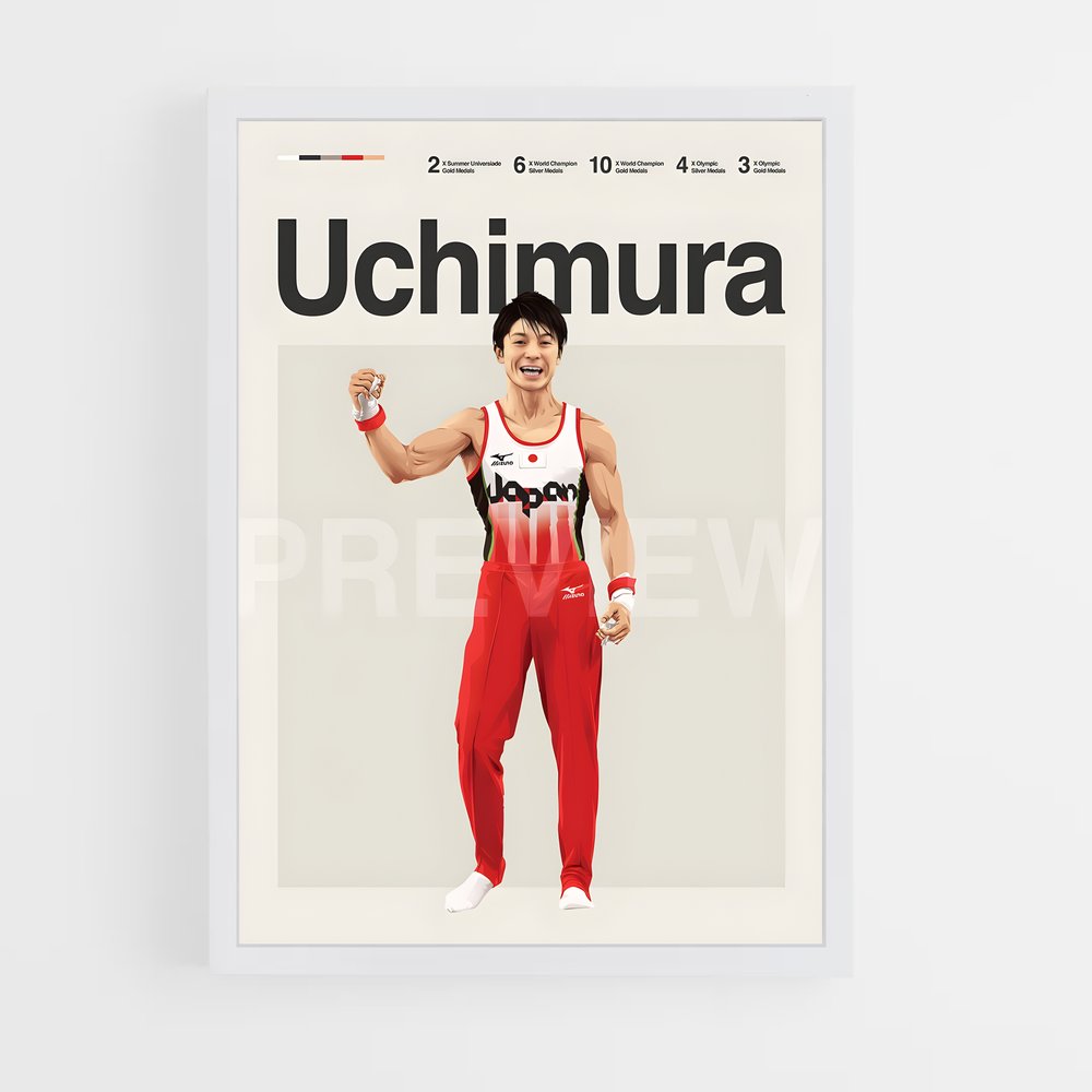 Poster Champion Gymnastique (vue 3)