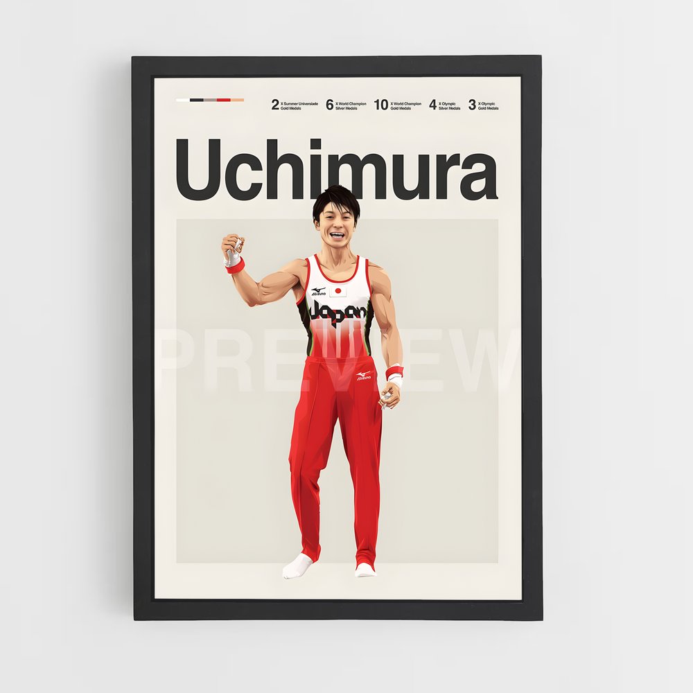 Poster Champion Gymnastique (vue 2)