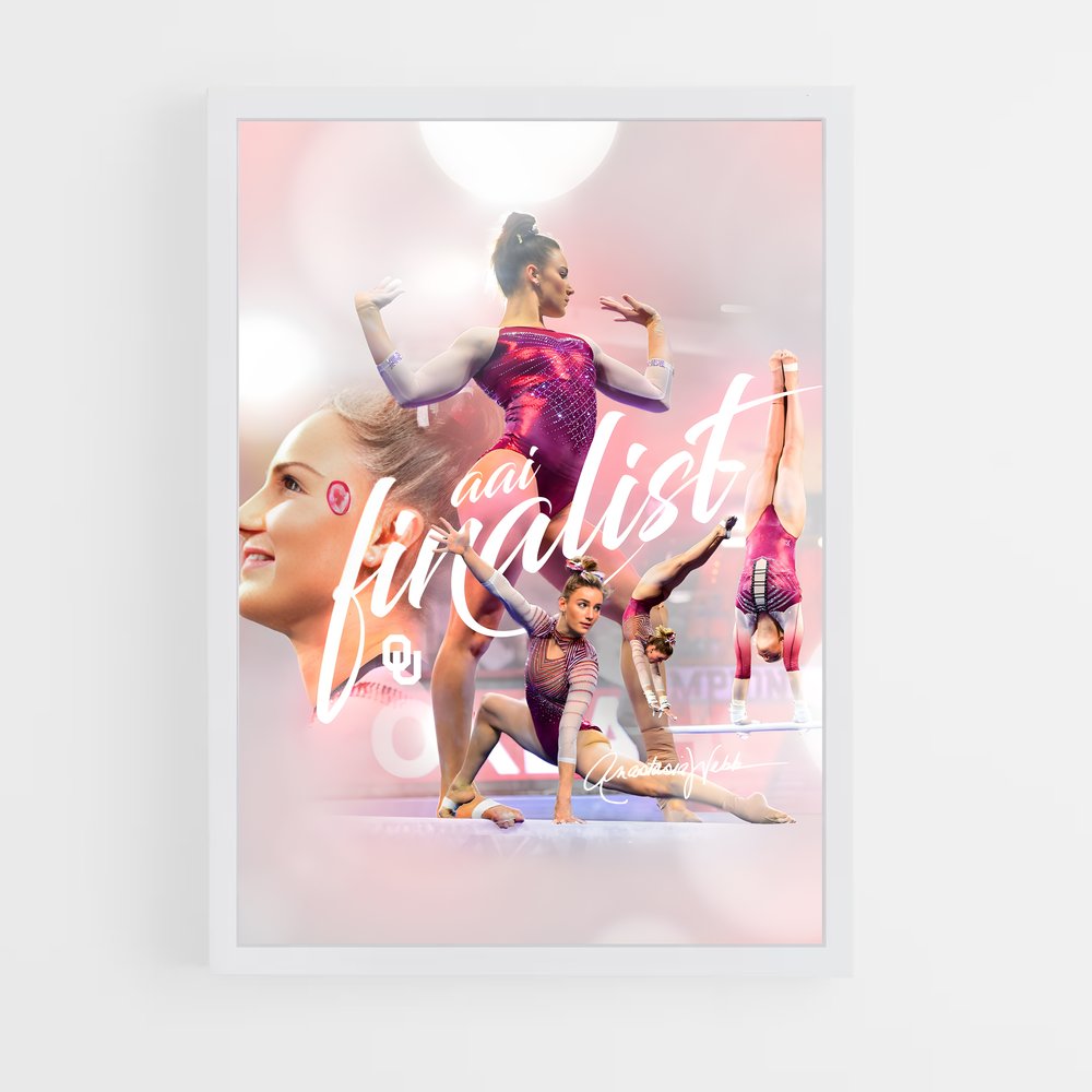 Poster Gymnaste Finaliste – affiche Gymnastique (vue 3)