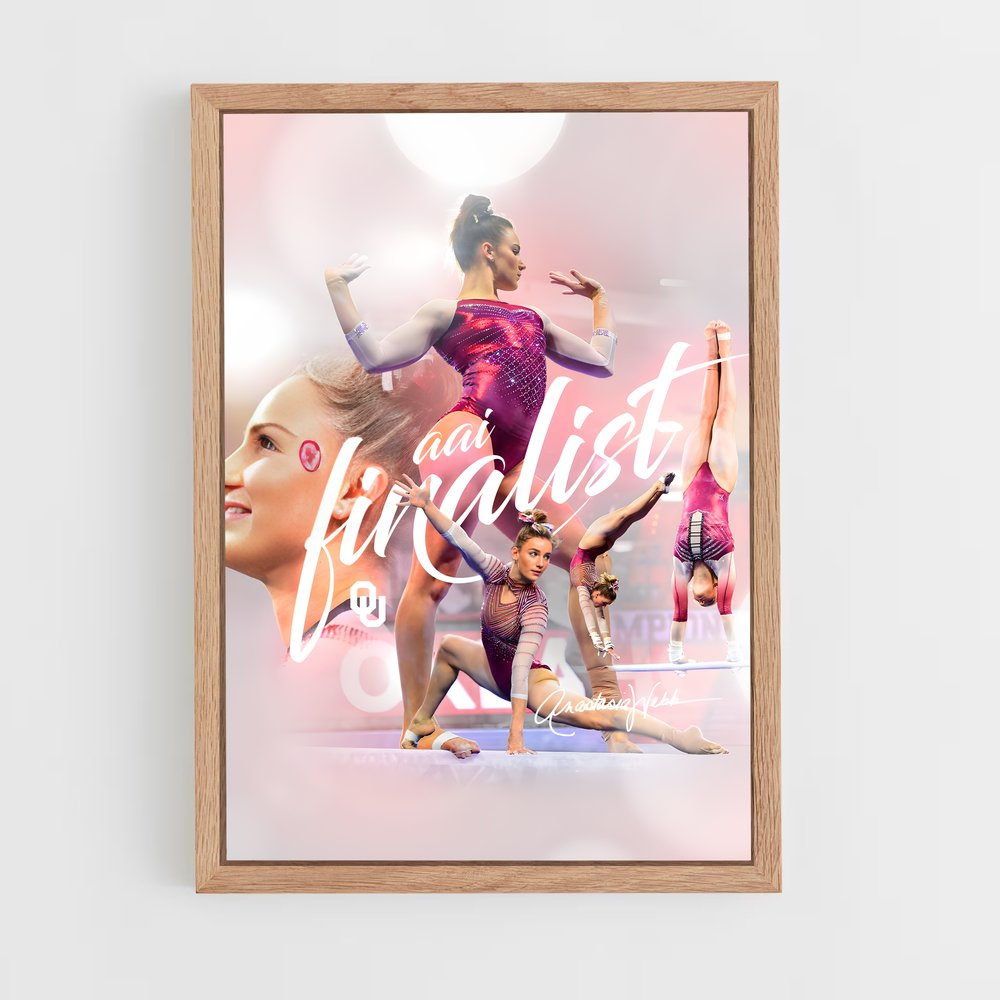 Poster Gymnaste Finaliste – affiche Gymnastique (vue 4)