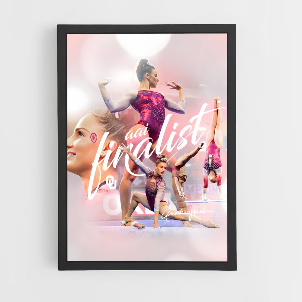 Poster Gymnaste Finaliste – affiche Gymnastique (vue 2)
