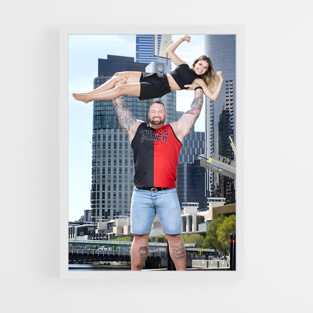 Poster Force et Légèreté – affiche Musculation (vue 3)