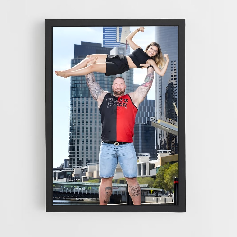 Poster Force et Légèreté – affiche Musculation (vue 2)
