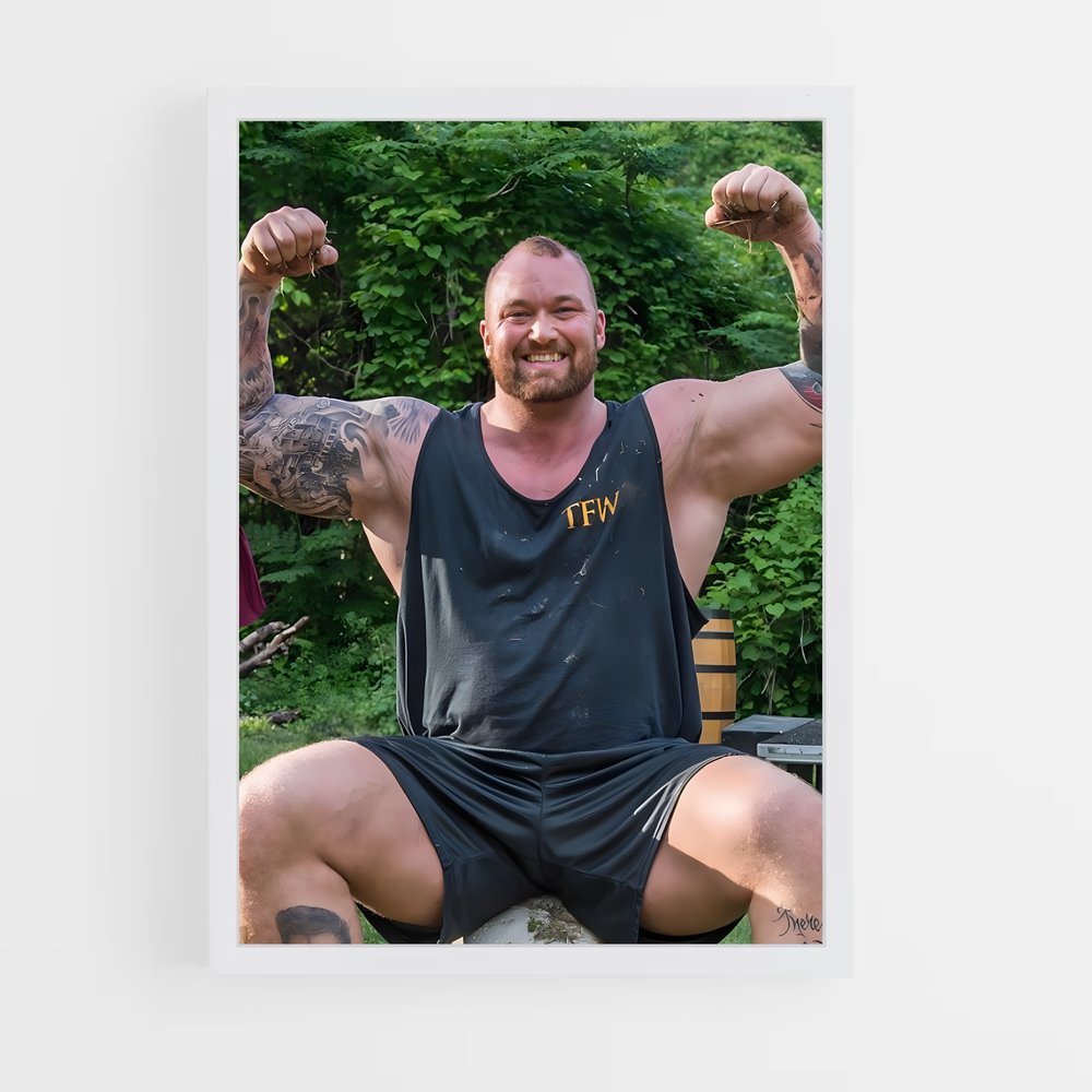 Poster Force et Puissance – affiche Musculation (vue 3)