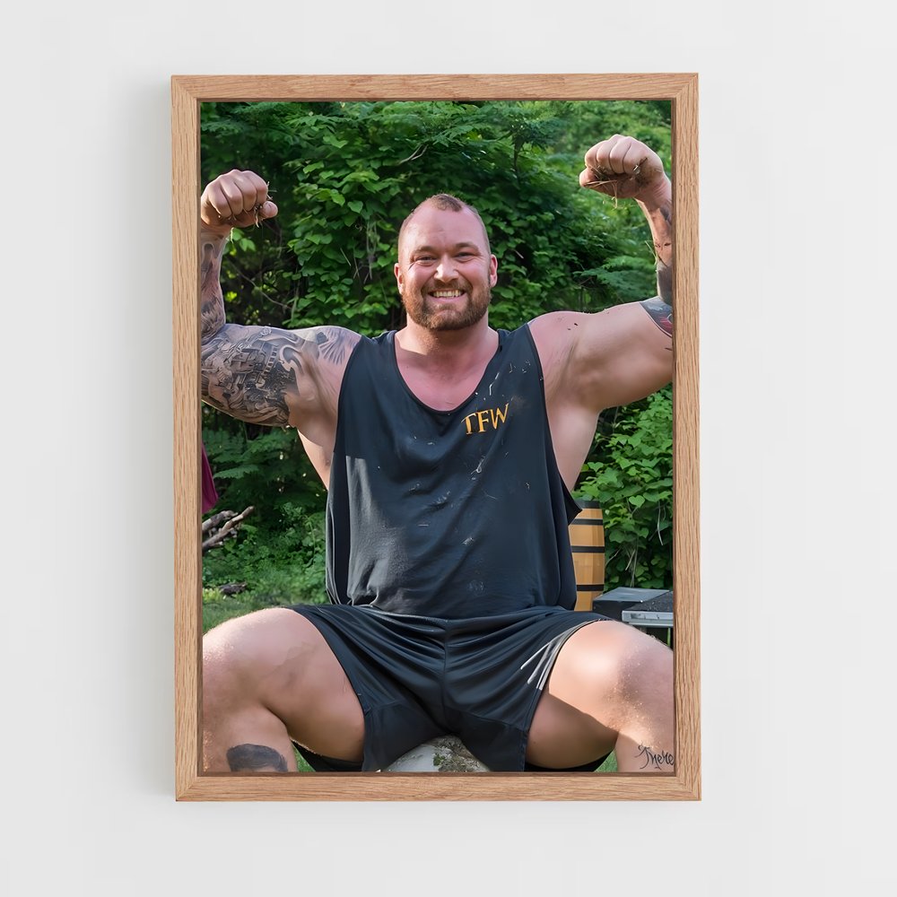 Poster Force et Puissance – affiche Musculation (vue 4)