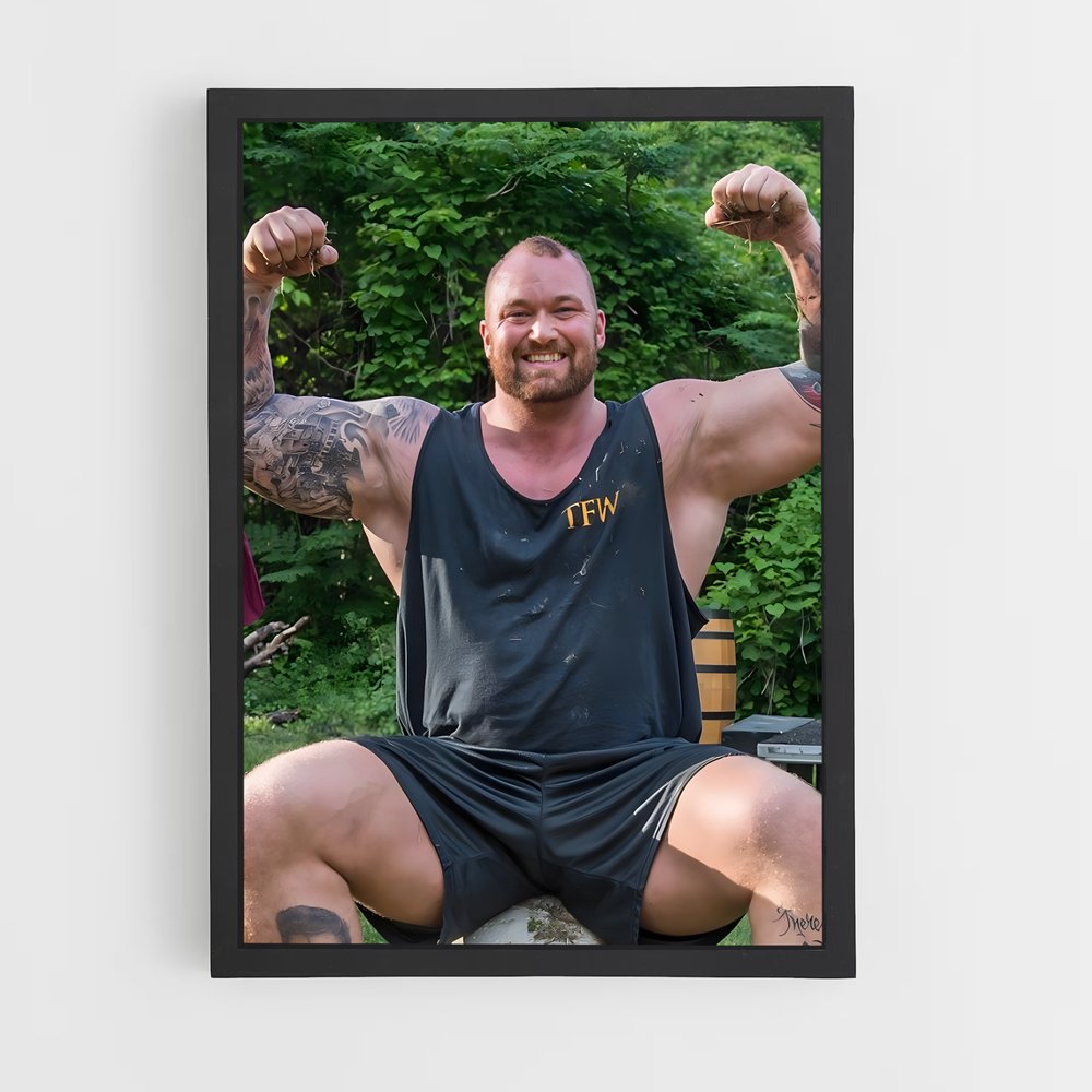 Poster Force et Puissance – affiche Musculation (vue 2)