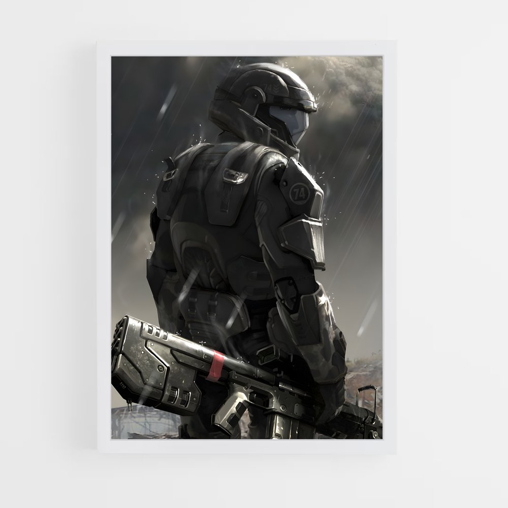 Poster Sentinelle Astrale – affiche Halo (vue 3)