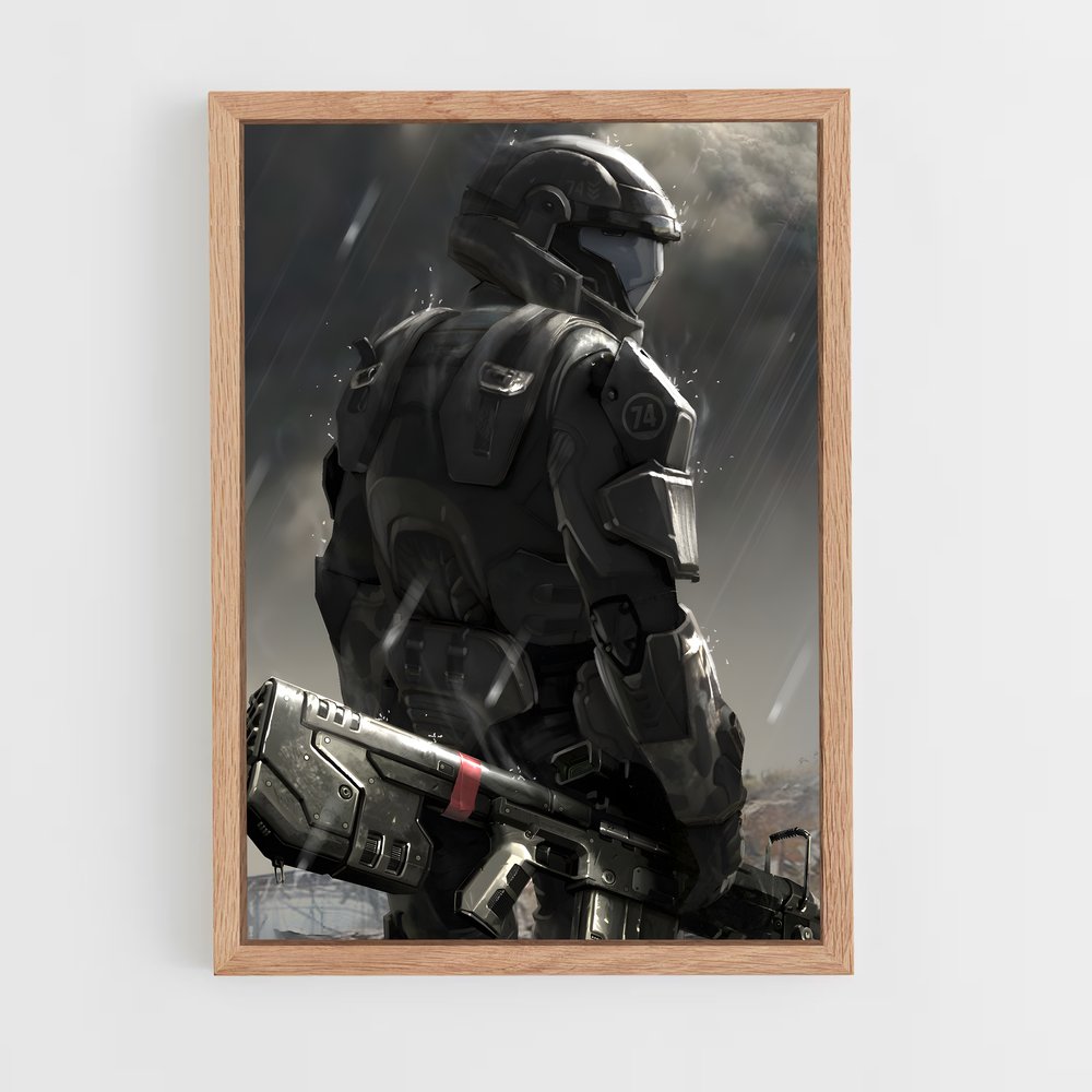 Poster Sentinelle Astrale – affiche Halo (vue 4)