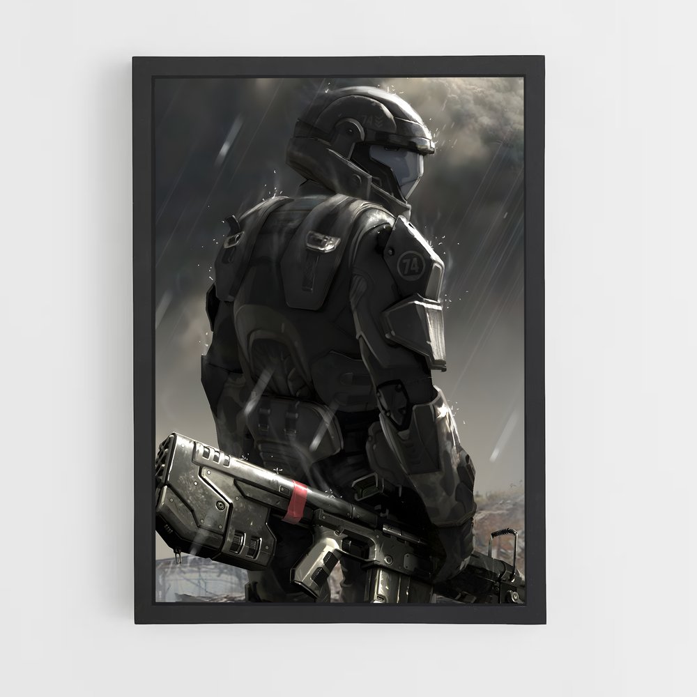 Poster Sentinelle Astrale – affiche Halo (vue 2)